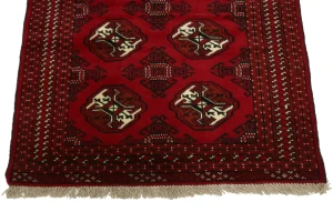 Red Tribal 3X5 Turkoman Ghoochan Persian Rug