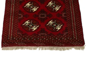 Red Tribal 3X5 Turkoman Ghoochan Persian Rug