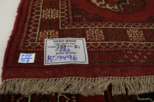 Red Tribal 3X10 Turkoman Persian Runner Rug