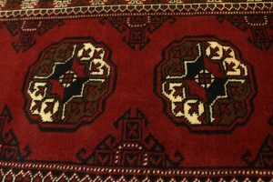 Red Tribal 3X10 Turkoman Persian Runner Rug