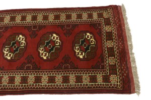 Red Tribal 3X10 Turkoman Persian Runner Rug