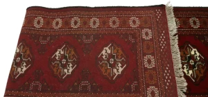 Red Tribal 3X10 Turkoman Persian Runner Rug