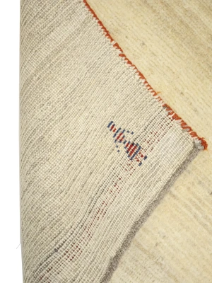 Vintage Cream Tribal 2'9 x 3'11Gabbeh Oriental Rug