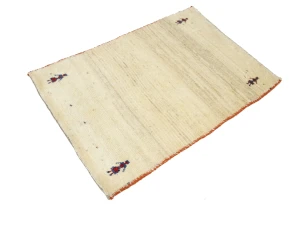 Vintage Cream Tribal 2'9 x 3'11Gabbeh Oriental Rug