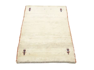 Vintage Cream Tribal 2'9 x 3'11Gabbeh Oriental Rug