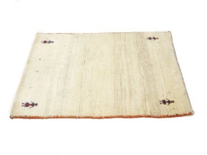 Vintage Cream Tribal 2'9 x 3'11Gabbeh Oriental Rug