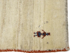 Vintage Cream Tribal 2'9 x 3'11Gabbeh Oriental Rug