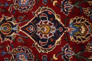 Vintage Red Traditional 10X14 Kashan Persian Rug