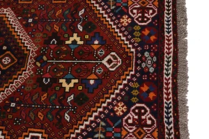 Red Tribal 3'5X5'3 Shiraz Persian Rug