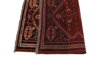 Red Tribal 3'5X5'3 Shiraz Persian Rug