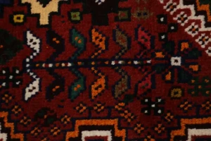 Red Tribal 3'5X5'3 Shiraz Persian Rug