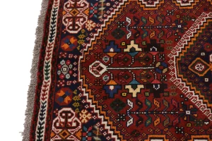 Red Tribal 3'5X5'3 Shiraz Persian Rug
