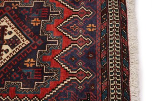 Vintage Red Tribal 3X6 Sirjan Shahrbabak Persian Rug