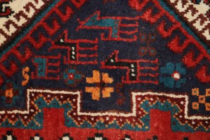 Vintage Red Tribal 3X6 Sirjan Shahrbabak Persian Rug