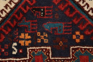 Vintage Red Tribal 3X6 Sirjan Shahrbabak Persian Rug