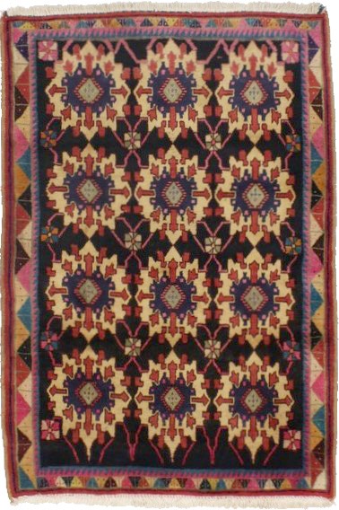 Vintage Floral Tribal 3X5 Sirjan Persian Rug