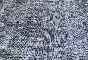 Antique Muted Gray Floral 8'2X10'5 Distressed Vintage Oriental Rug
