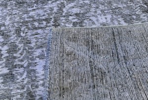 Antique Muted Gray Floral 8'2X10'5 Distressed Vintage Oriental Rug