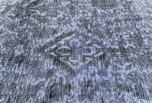 Antique Muted Gray Floral 8'2X10'5 Distressed Vintage Oriental Rug