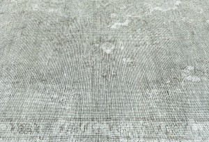 Antique Muted Beige Floral 9'8X12'3 Distressed Vintage Oriental Rug