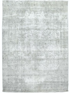 Antique Muted Cream Floral 9X12 Distressed Vintage Oriental Rug