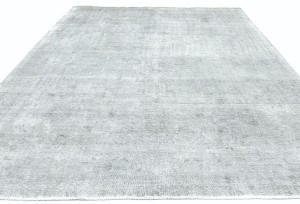 Antique Muted Tan Floral 9'5X12'5 Distressed Vintage Oriental Rug