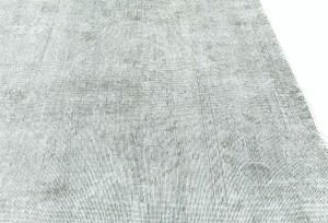 Antique Muted Tan Floral 9'5X12'5 Distressed Vintage Oriental Rug