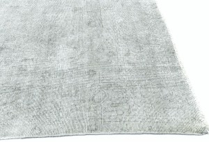 Antique Muted Tan Floral 9'5X12'5 Distressed Vintage Oriental Rug