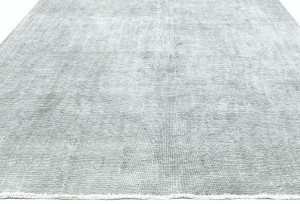 Antique Muted Tan Floral 9'5X12'5 Distressed Vintage Oriental Rug