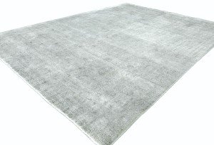 Antique Muted Tan Floral 9'5X12'5 Distressed Vintage Oriental Rug