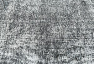 Antique Muted Gray Floral 9X11 Distressed Vintage Oriental Rug