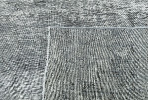 Antique Muted Gray Floral 9X11 Distressed Vintage Oriental Rug
