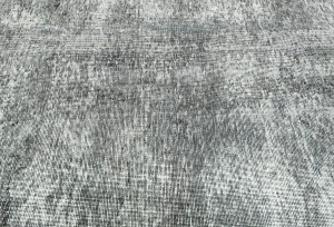 Antique Muted Gray Floral 9X11 Distressed Vintage Oriental Rug