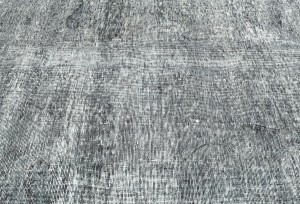 Antique Muted Gray Floral 9X11 Distressed Vintage Oriental Rug