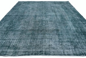 Antique Muted Floral 10X13 Distressed Vintage Oriental Rug