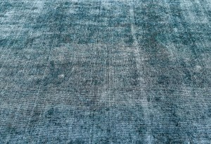 Antique Muted Floral 10X13 Distressed Vintage Oriental Rug