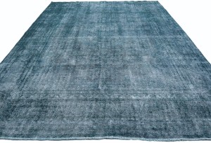 Antique Muted Floral 10X13 Distressed Vintage Oriental Rug