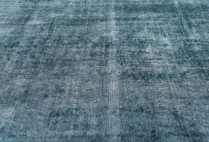 Antique Muted Floral 10X13 Distressed Vintage Oriental Rug