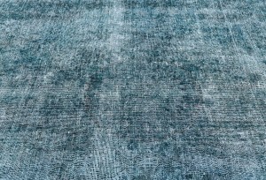 Antique Muted Floral 10X13 Distressed Vintage Oriental Rug