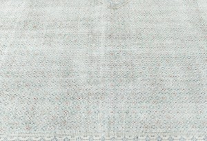 Antique Muted Floral 10X12 Distressed Vintage Oriental Rug