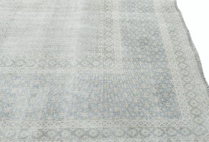 Antique Muted Floral 10X12 Distressed Vintage Oriental Rug