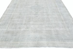 Antique Muted Floral 10X12 Distressed Vintage Oriental Rug