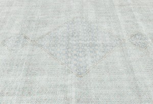 Antique Muted Floral 10X12 Distressed Vintage Oriental Rug