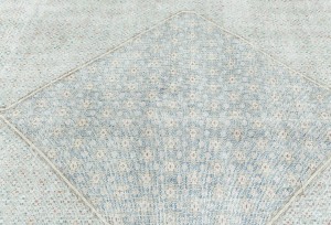 Antique Muted Floral 10X12 Distressed Vintage Oriental Rug