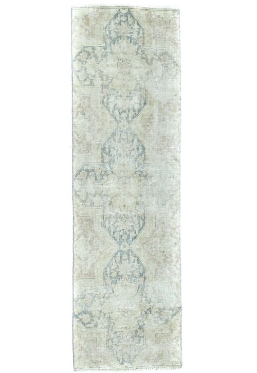 Antique Muted Floral 2X6 Distressed Vintage Oriental Runner Rug