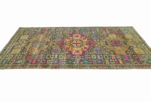 Antique Muted Brown Tribal 5X10 Distressed Vintage Oriental Runner Rug