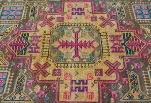 Antique Muted Brown Tribal 5X10 Distressed Vintage Oriental Runner Rug