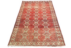 Antique Muted Red Tribal 4X6 Distressed Vintage Oriental Rug