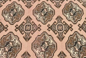 Antique Muted Salmon 3X9 Distressed Vintage Oriental Runner Rug