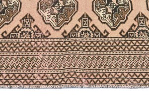 Antique Muted Salmon 3X9 Distressed Vintage Oriental Runner Rug